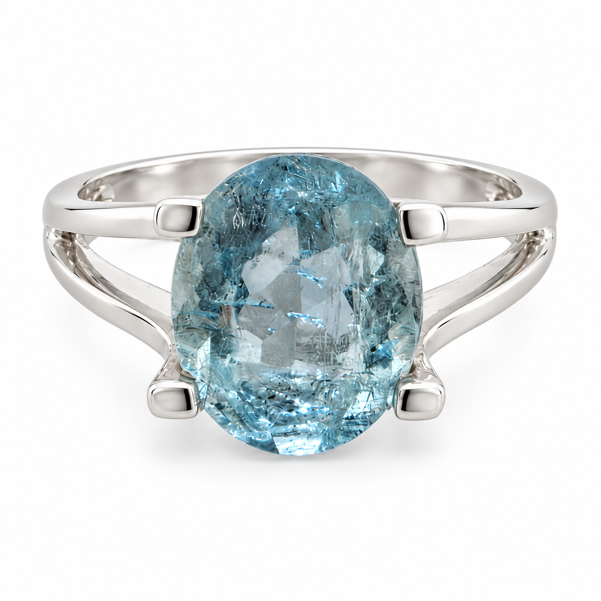 Bague Étreinte Aigue-Marine