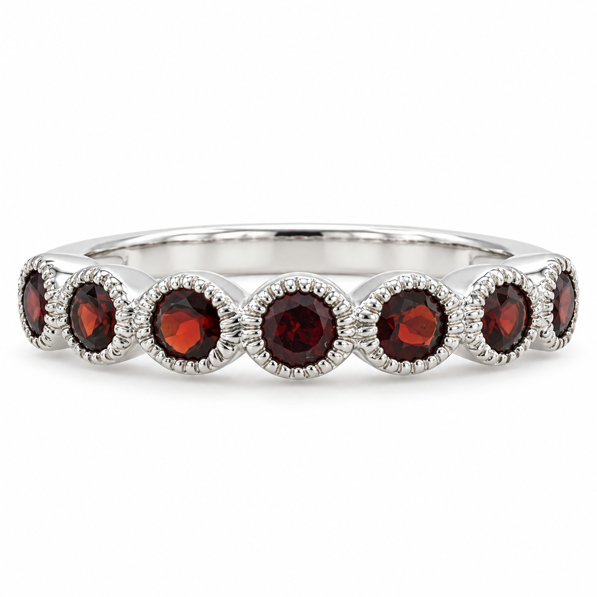 Bague Rivière Grenat