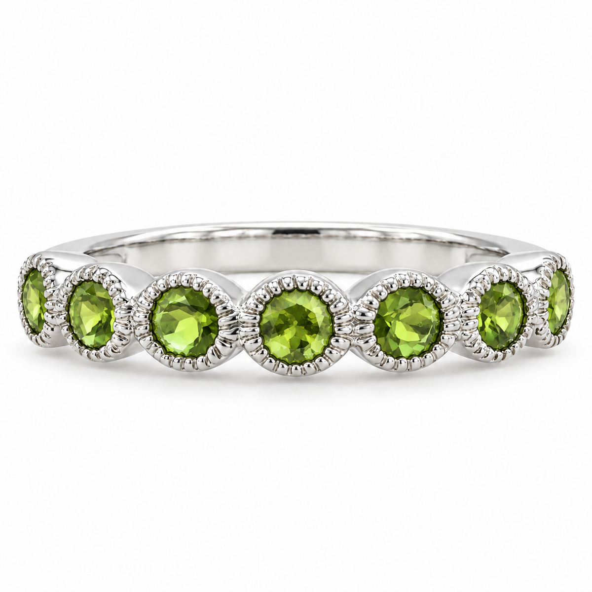 Bague Rivière Péridot