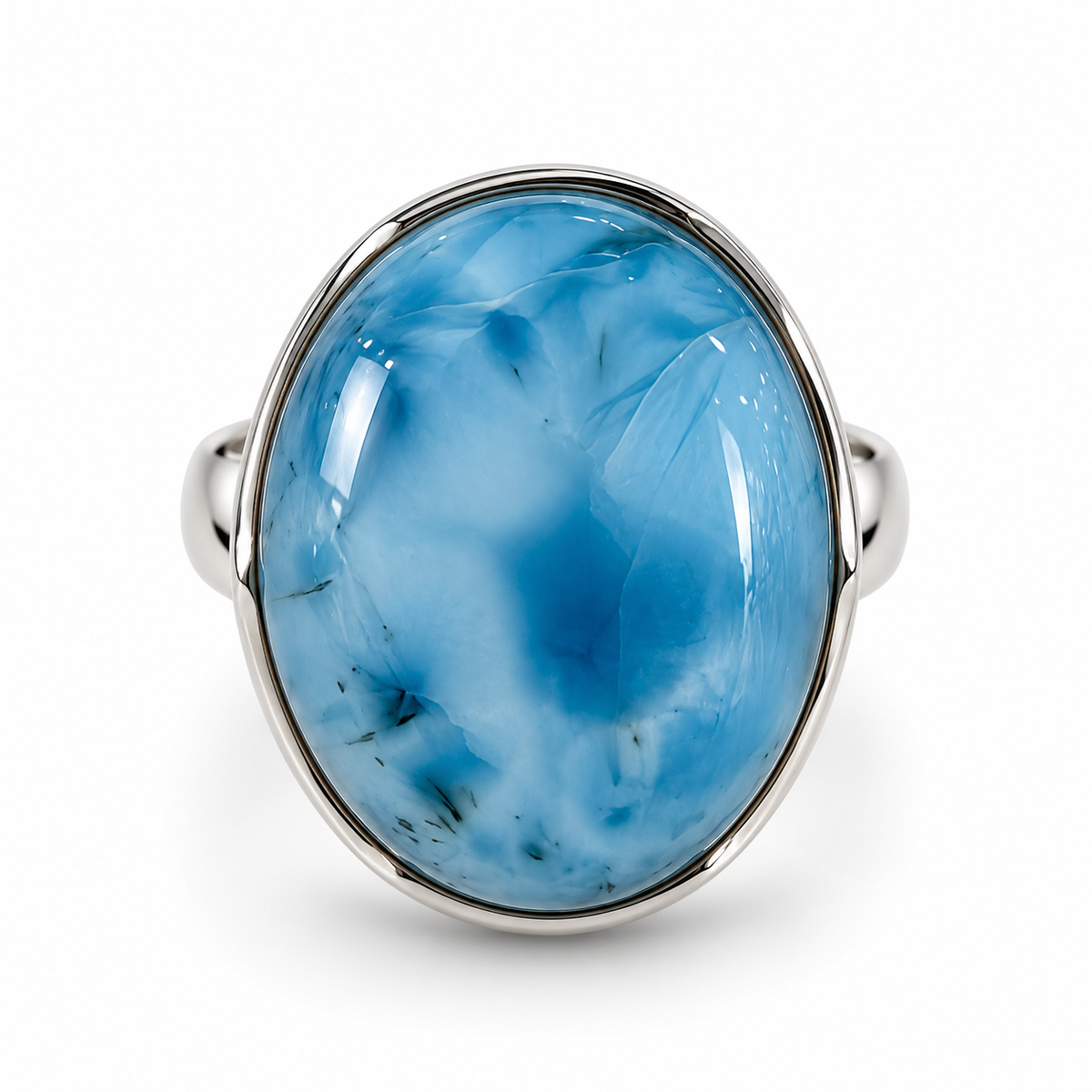 Bague larimar ovale