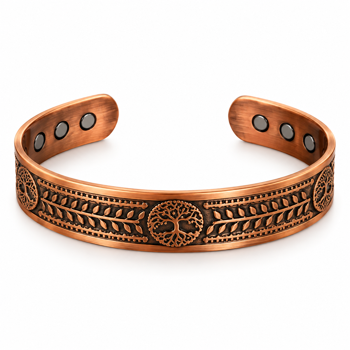 Bracelet Cuivre Magnétique – Racine de Vie – Arbre de Vie