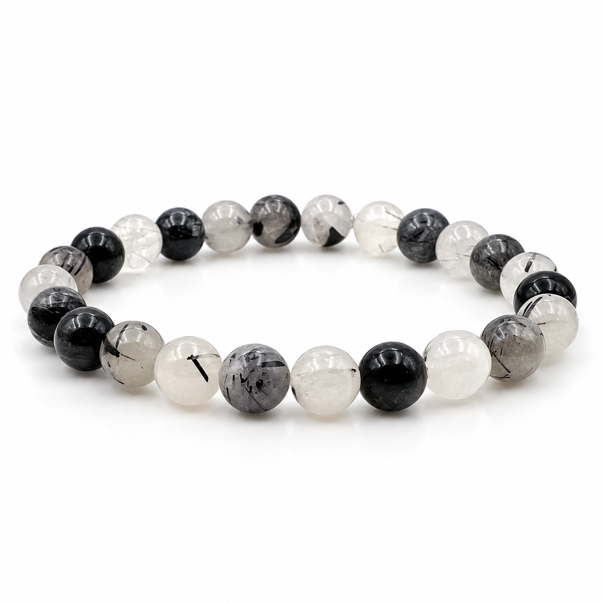 Bracelet quartz tourmaline