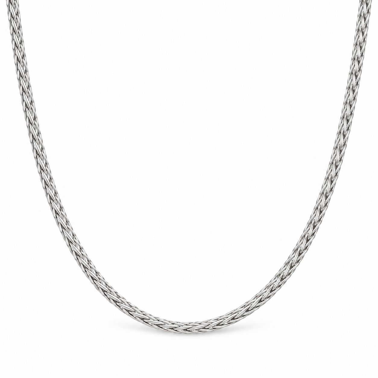 Vossenstaart ketting 925 zilver