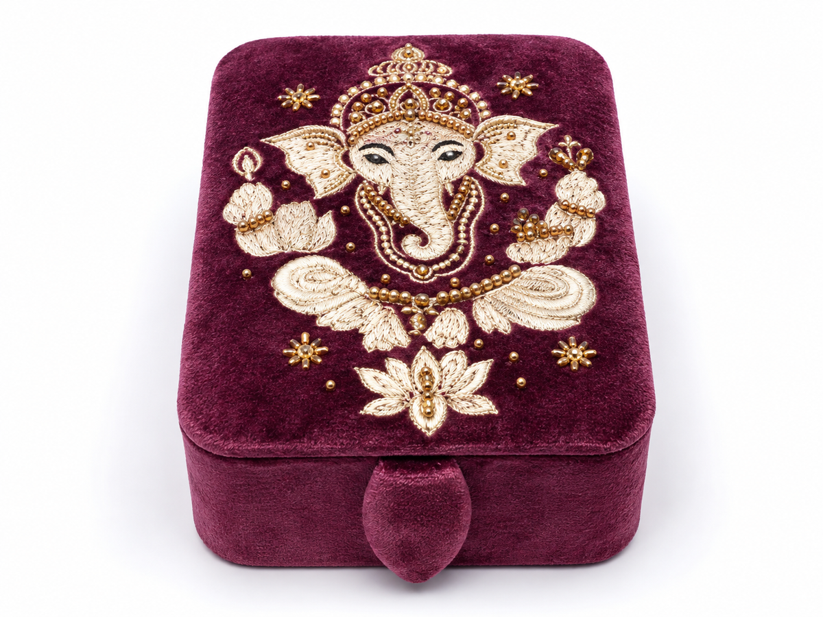Coffret à bijoux velours