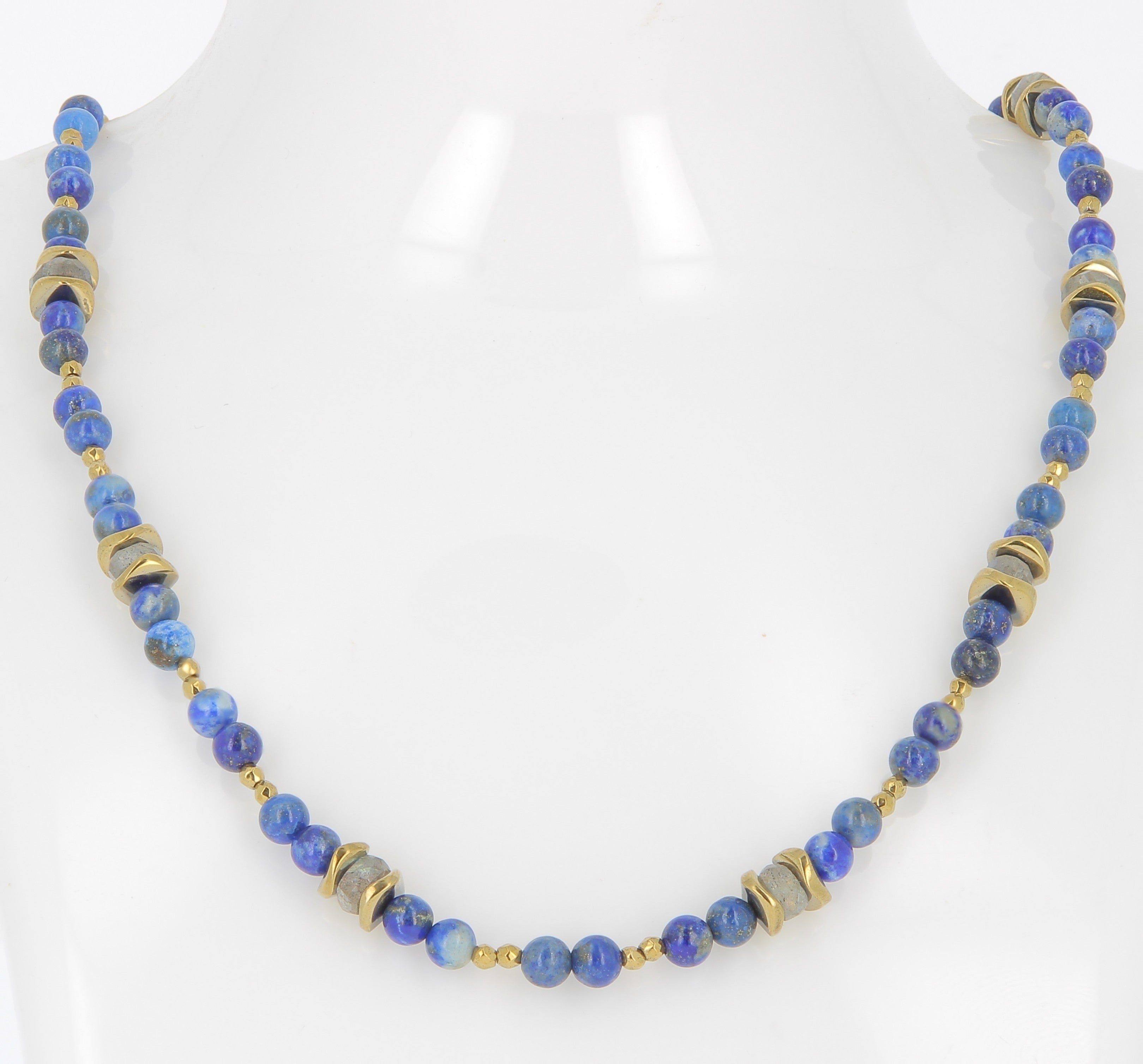 Talisman Ketting Lapis Lazuli en Labradoriet