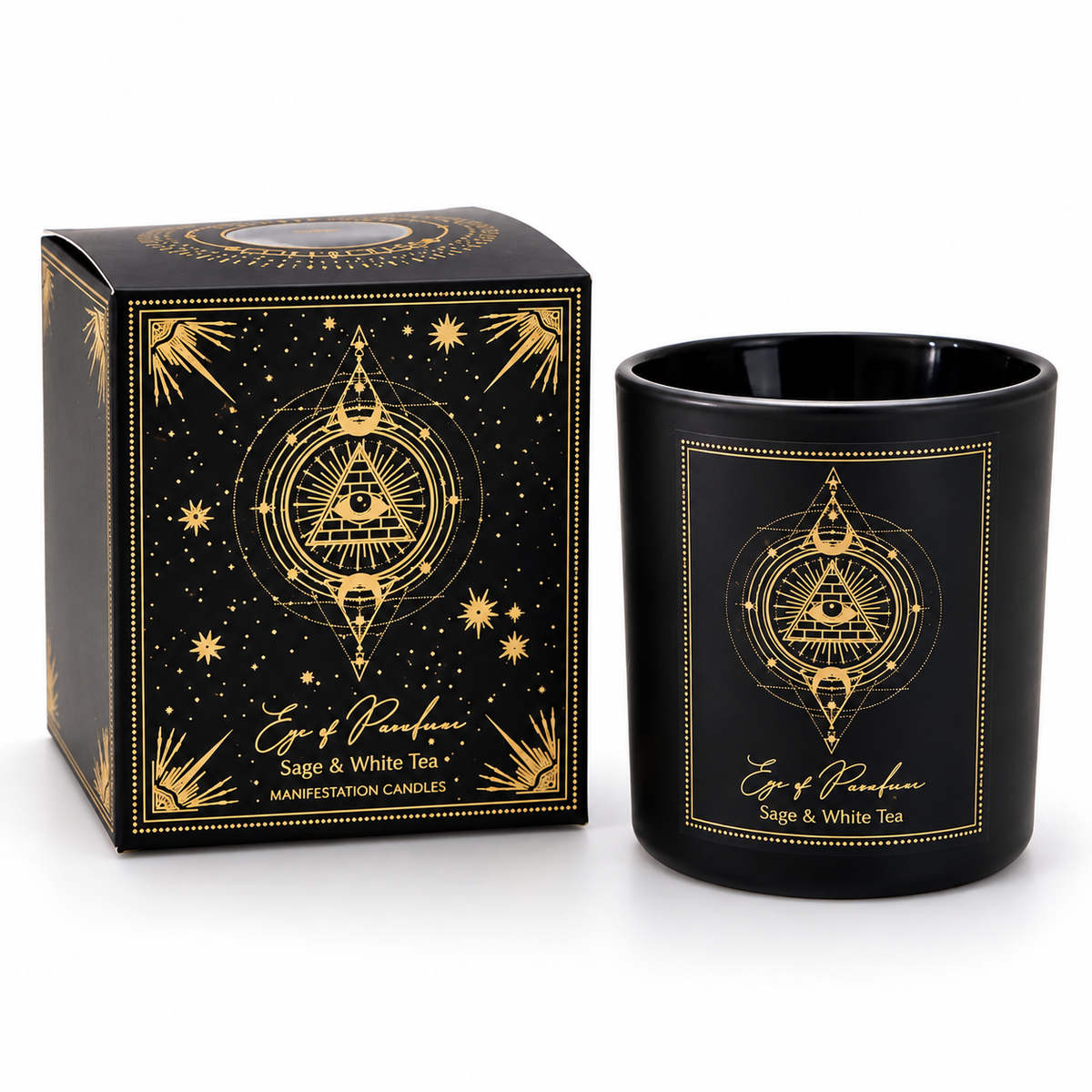 Bougie d'Intention en Verre (120g)