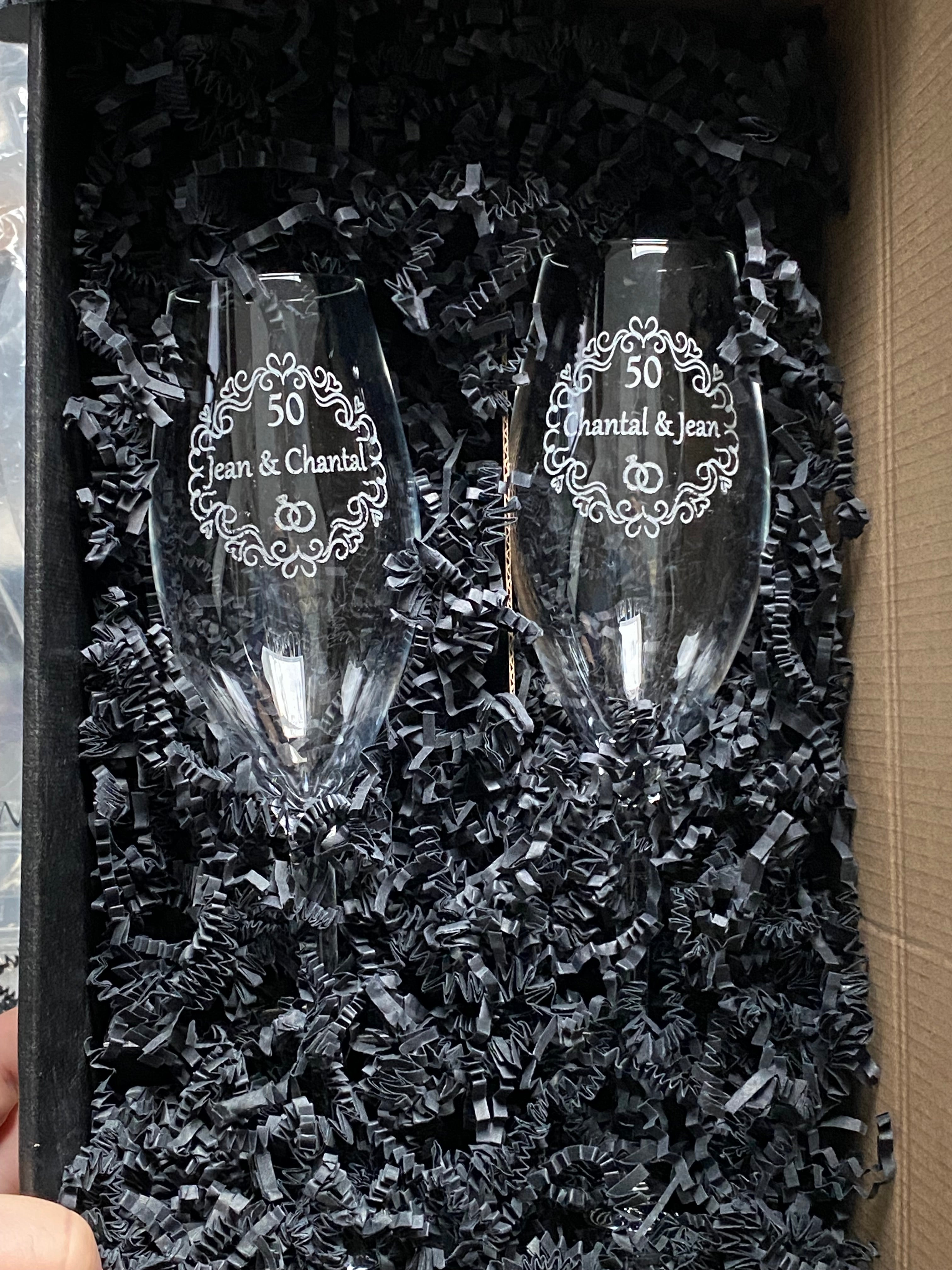 Verre champagne personnalisé