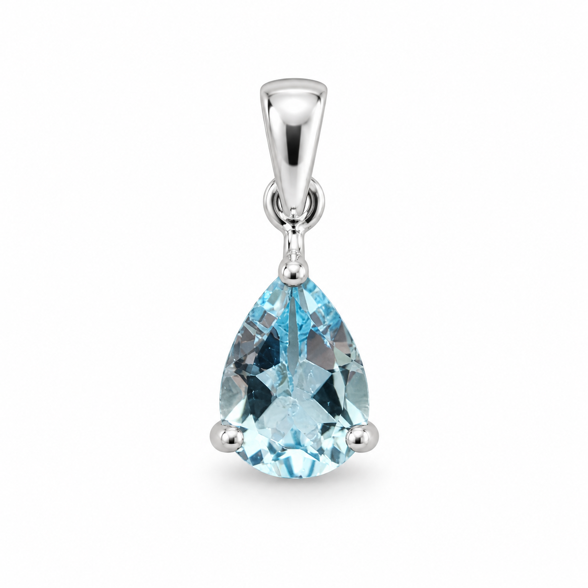 Pendentif topaze taillée goutte Ag925