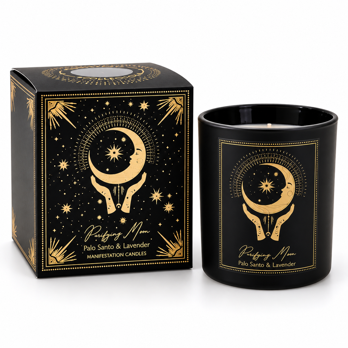Bougie d'Intention en Verre (120g)