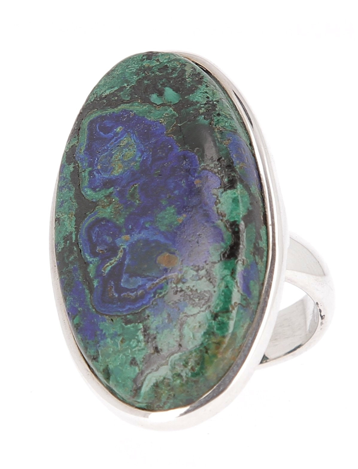 Bague azurite-malachite