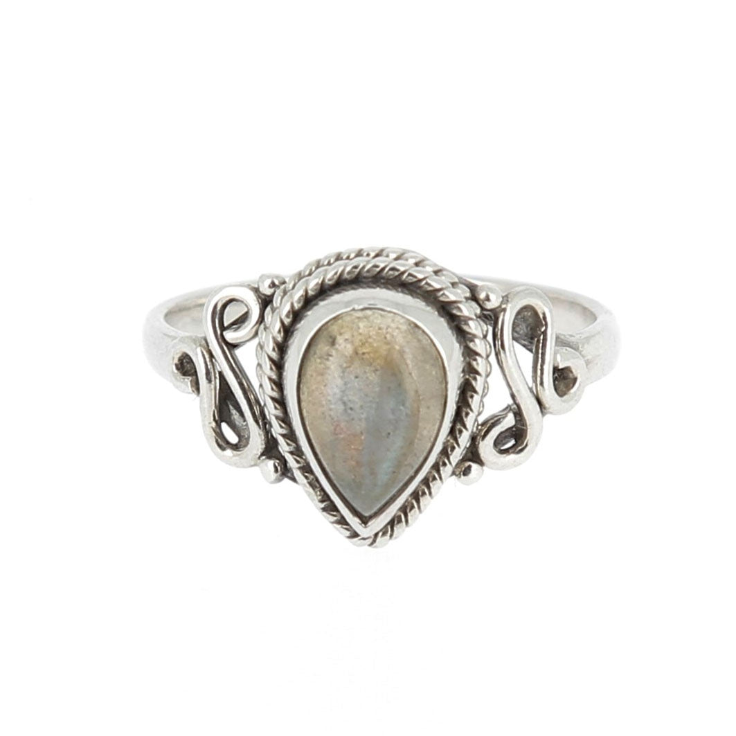 Bague labradorite flèche