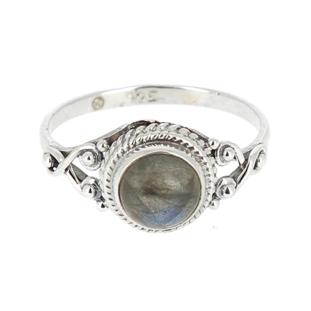 Bague labradorite ovale