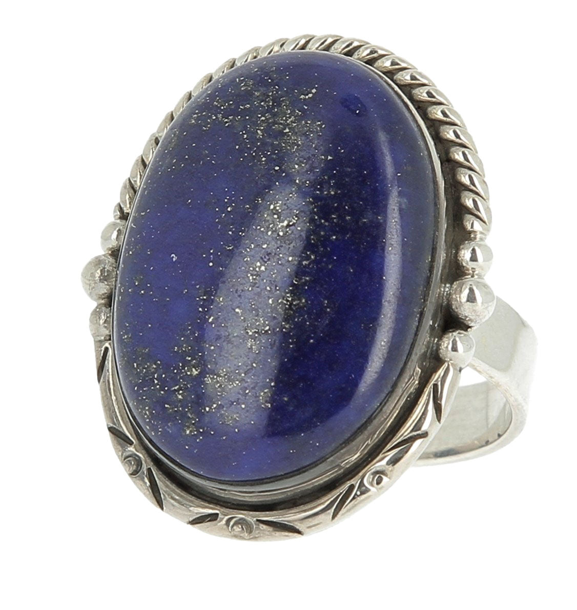 Bague lapis lazuli indy soleil ovale