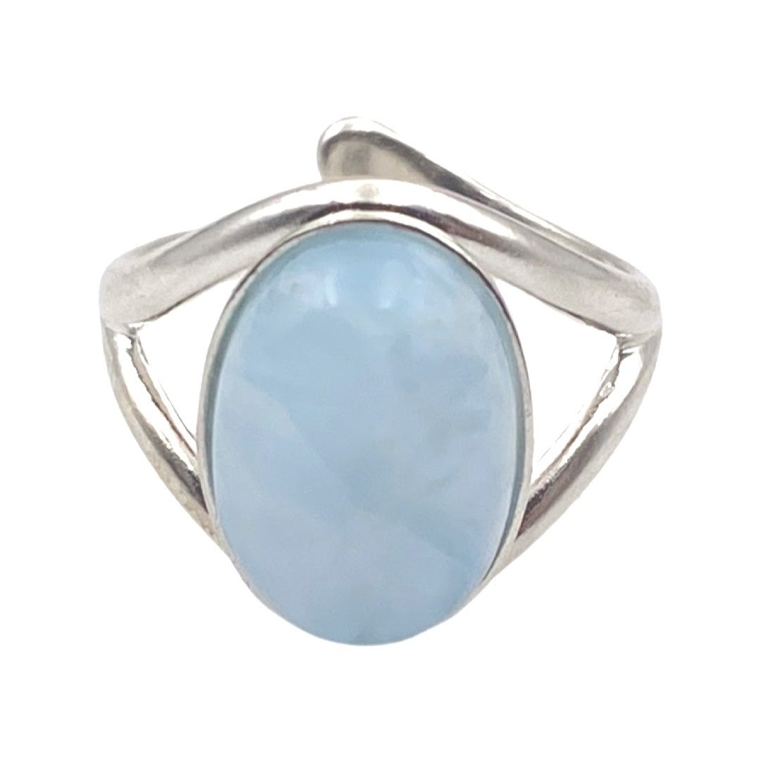 Bague larimar ouverte