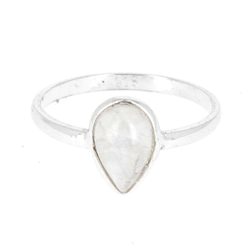 Bague péristérite goutte inv