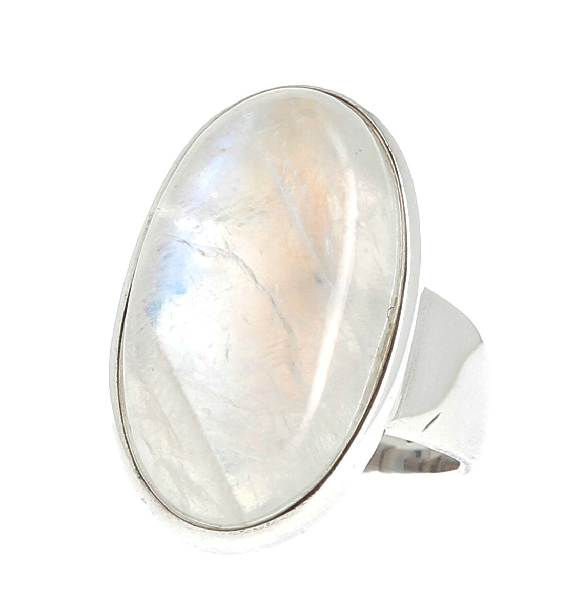 Bague péristérite ovale