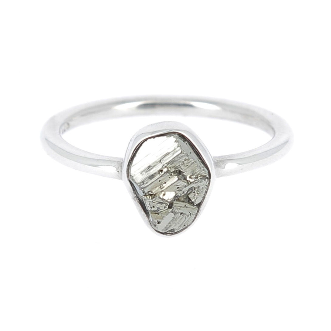 Bague pyrite brute