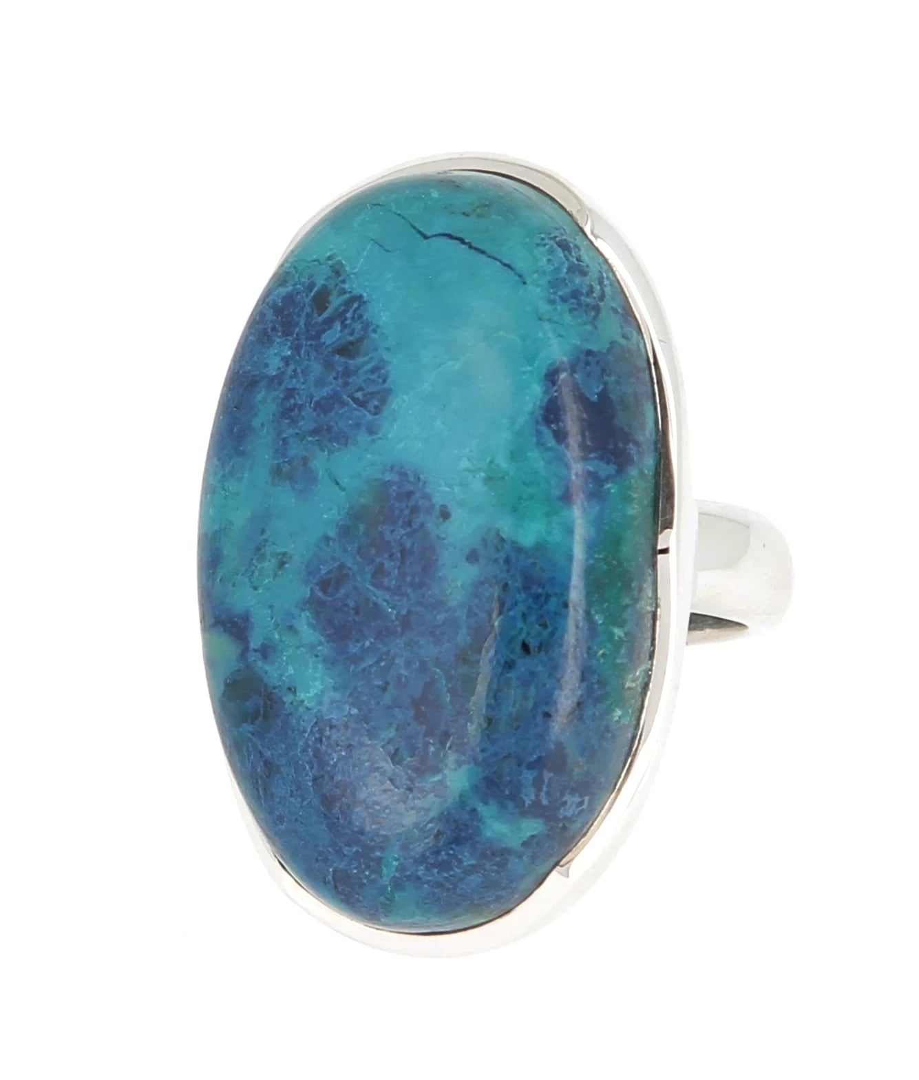 Bague Shattuckite ovale Ag925
