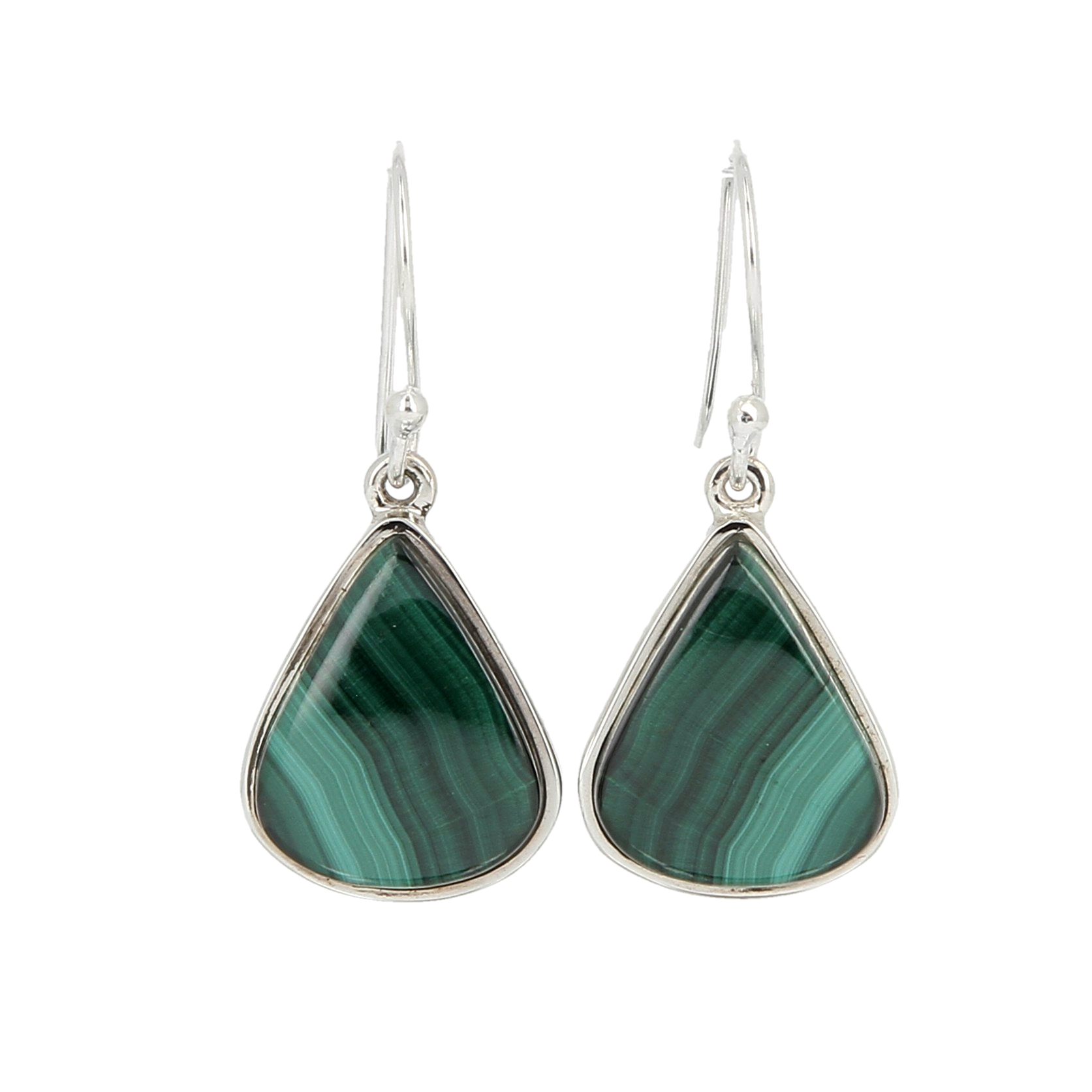 Boucles d'oreilles Malachite goutte