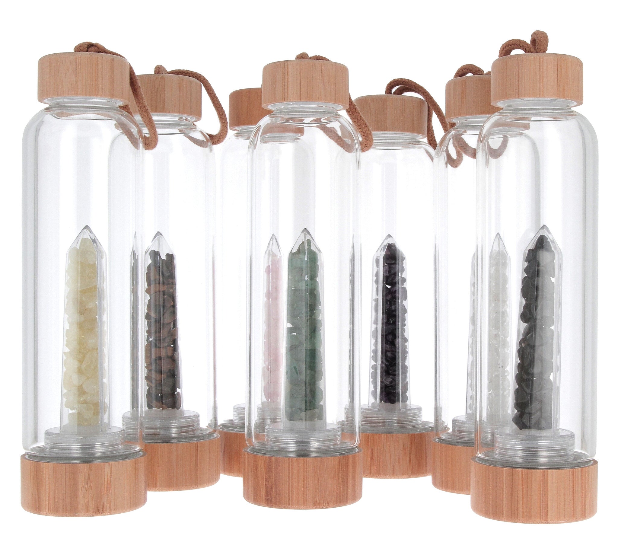 Bouteilles d'eau verre