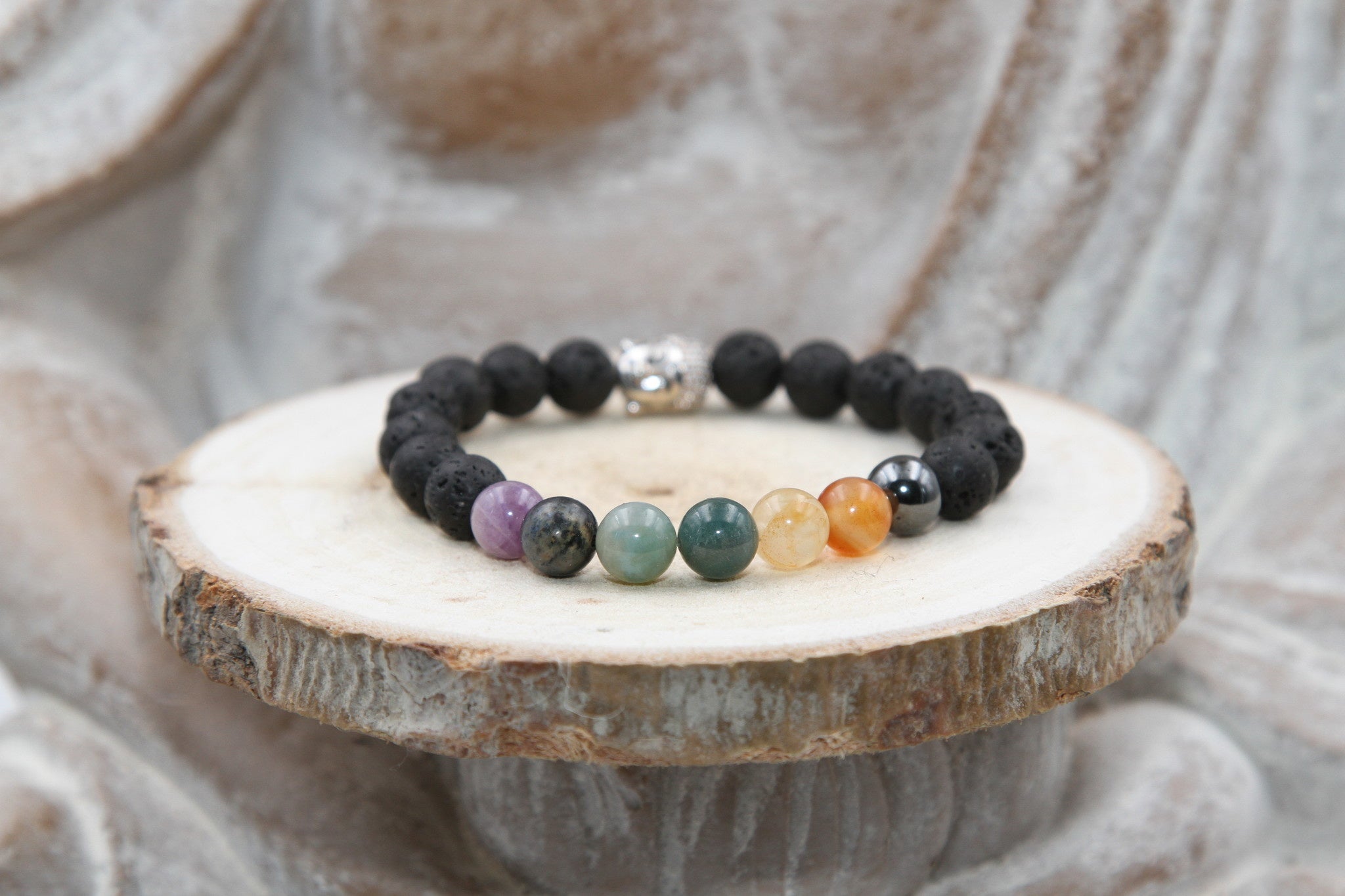Bracelet 7 chakras Lave