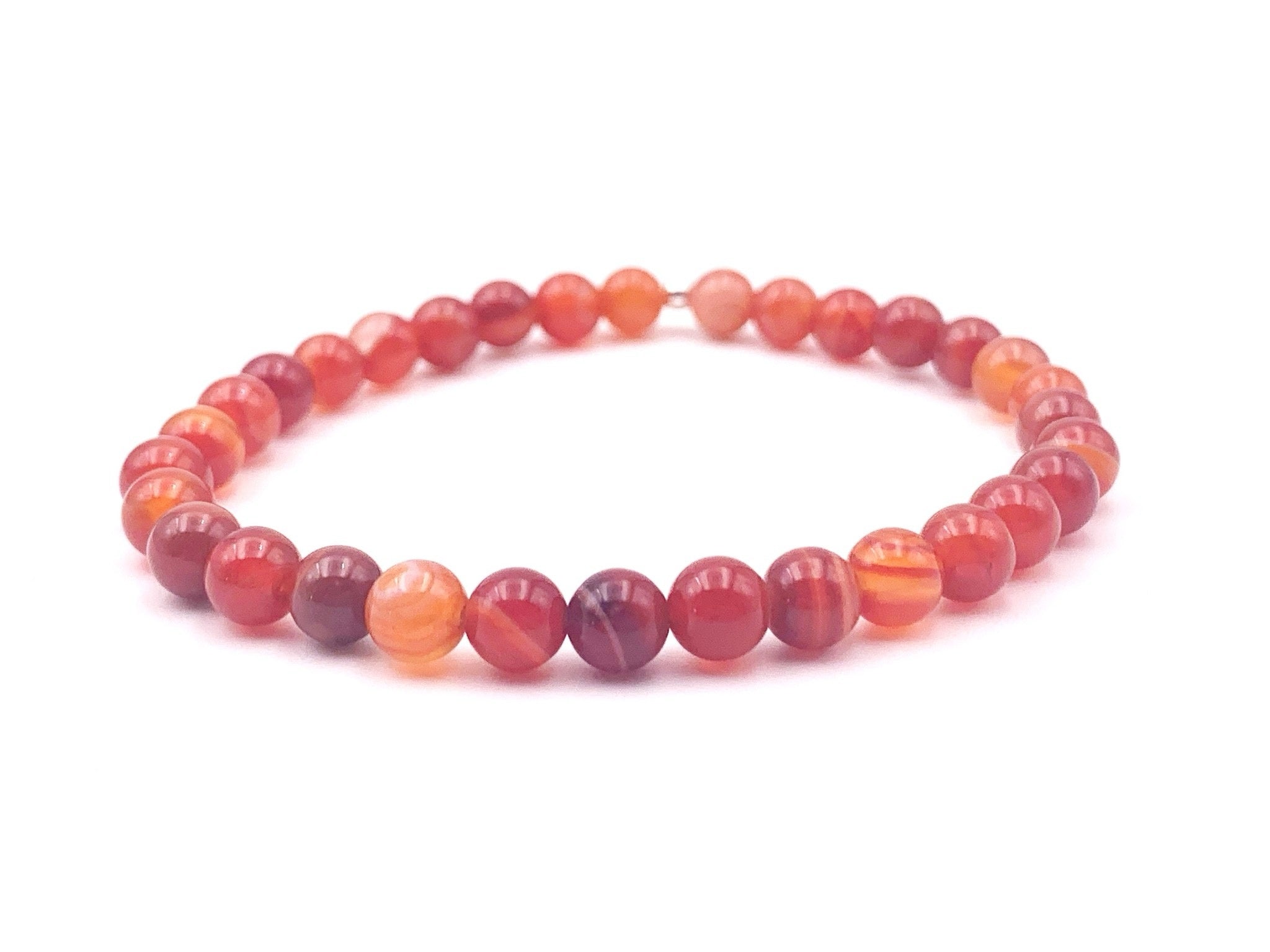 Bracelet agate orange