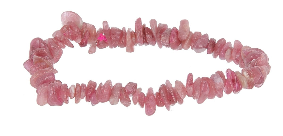 Bracelet chips - barroque baroque tourmaline rose