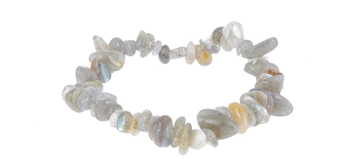 Bracelet chips - barroque labradorite