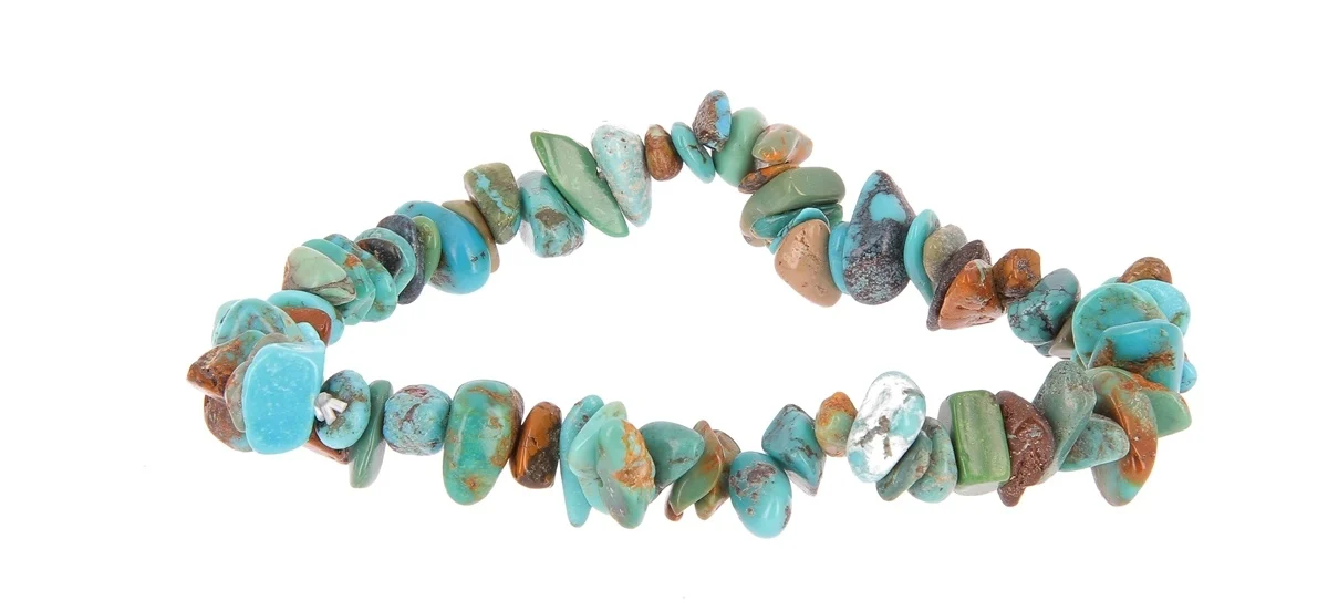 Bracelet chips - barroque turquoise