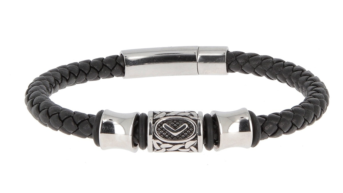 Bracelet cuir rune