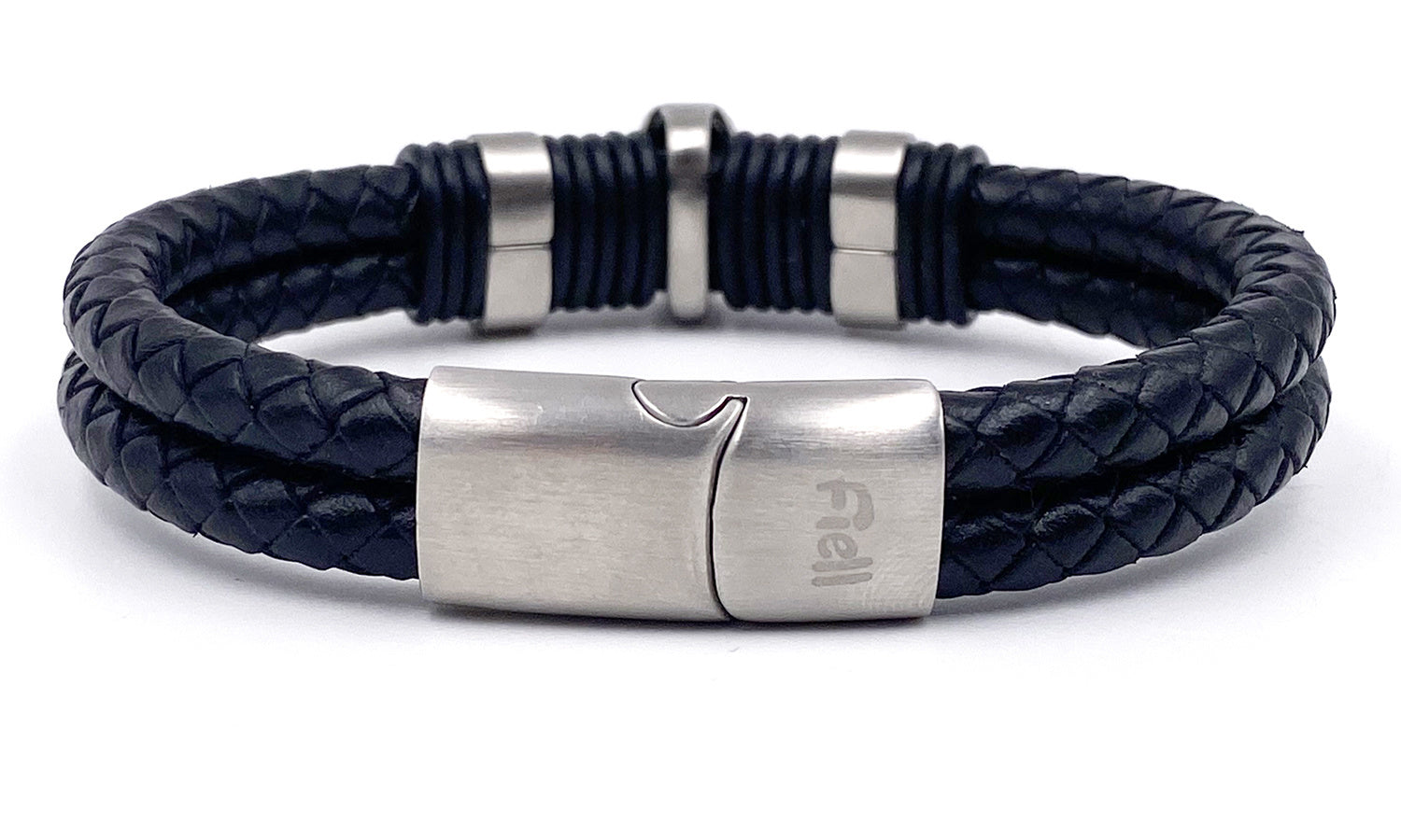 Bracelet cuir skull - vue 2