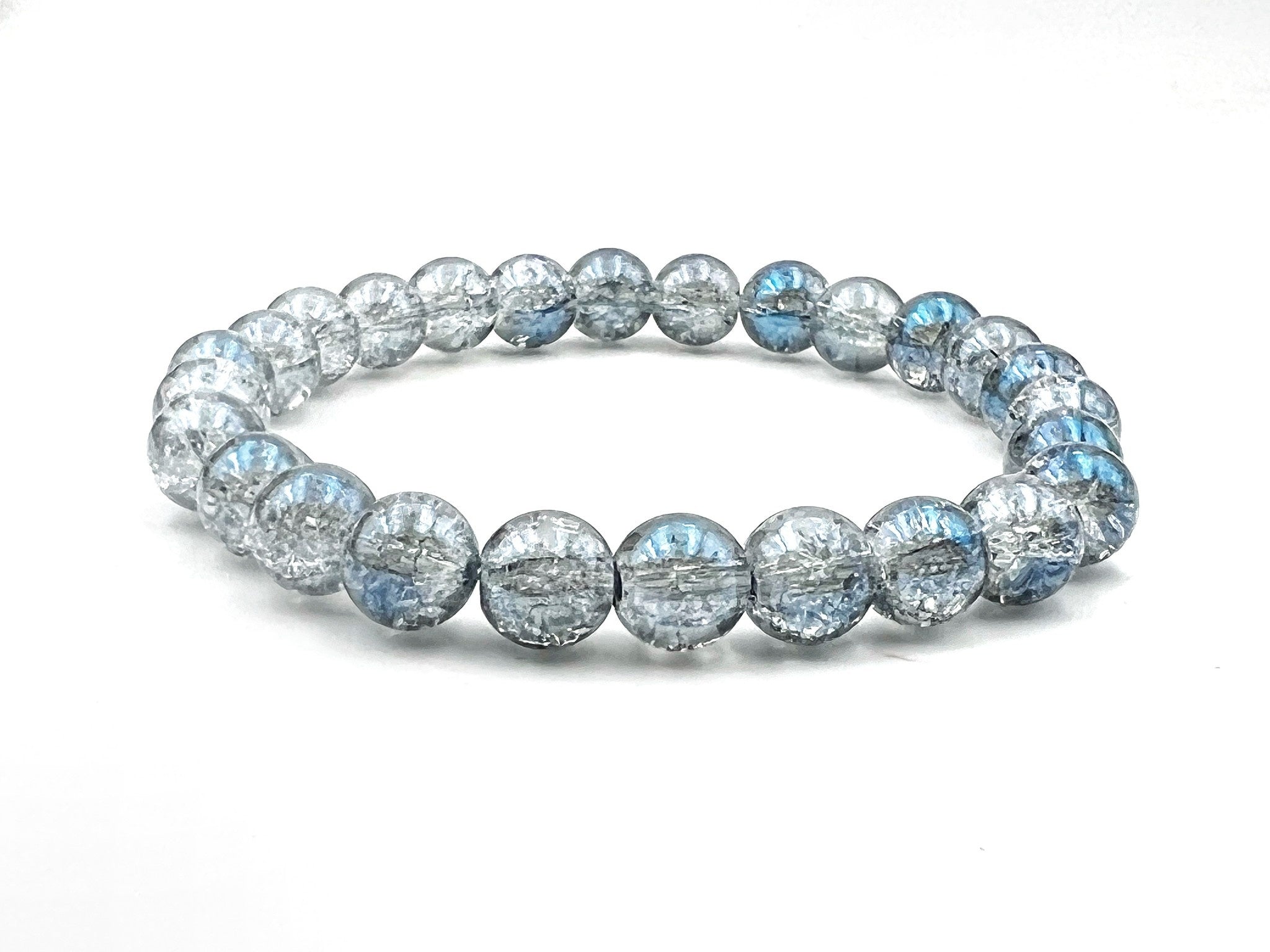 Bracelet quartz aura aqua craqué