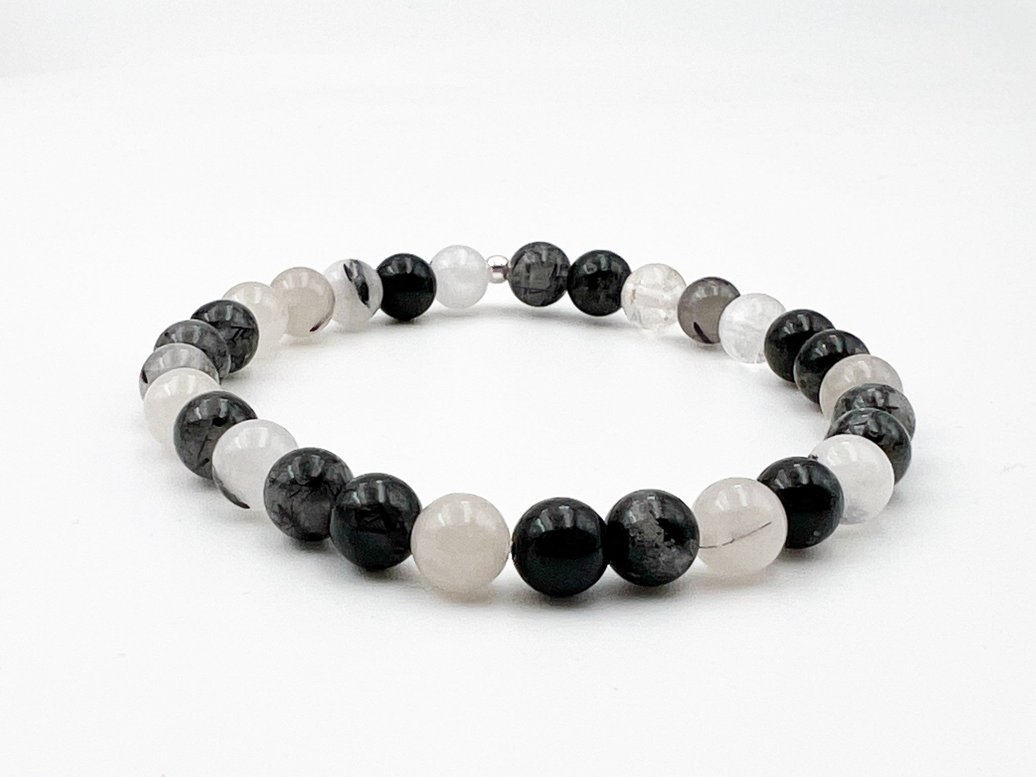 Bracelet quartz tourmaline