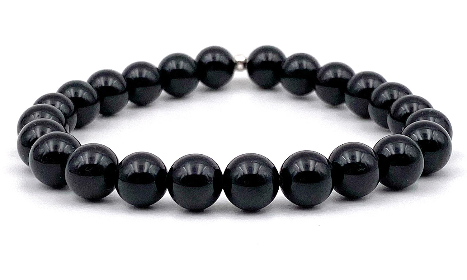 Bracelet spinelle noire pierres