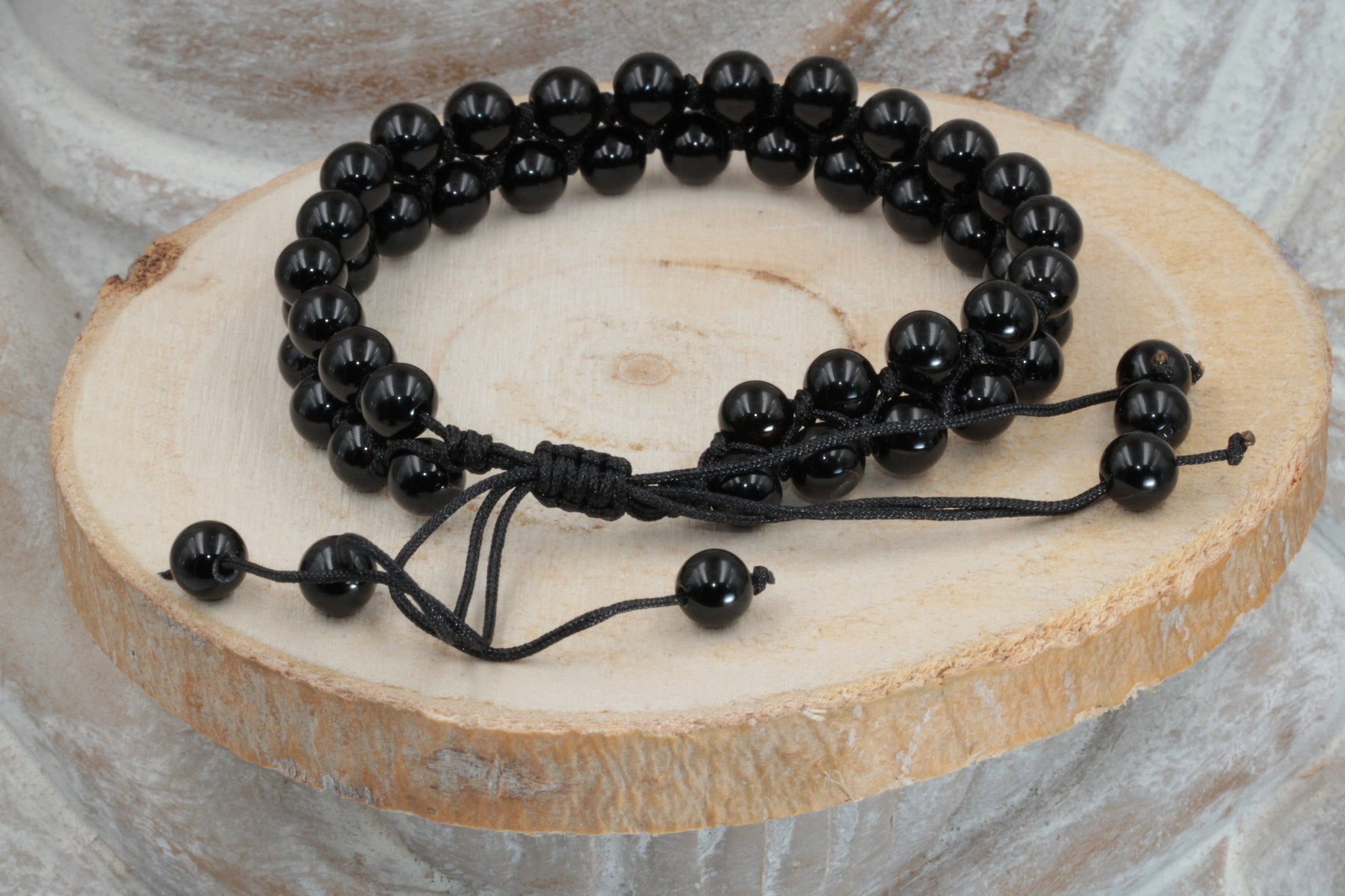 Bracelet tissé onyx - vue 2