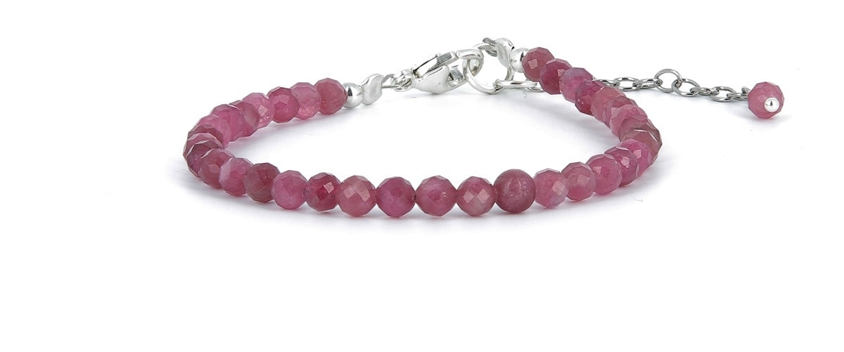 Armband Gefacetteerde Roze Toermalijn