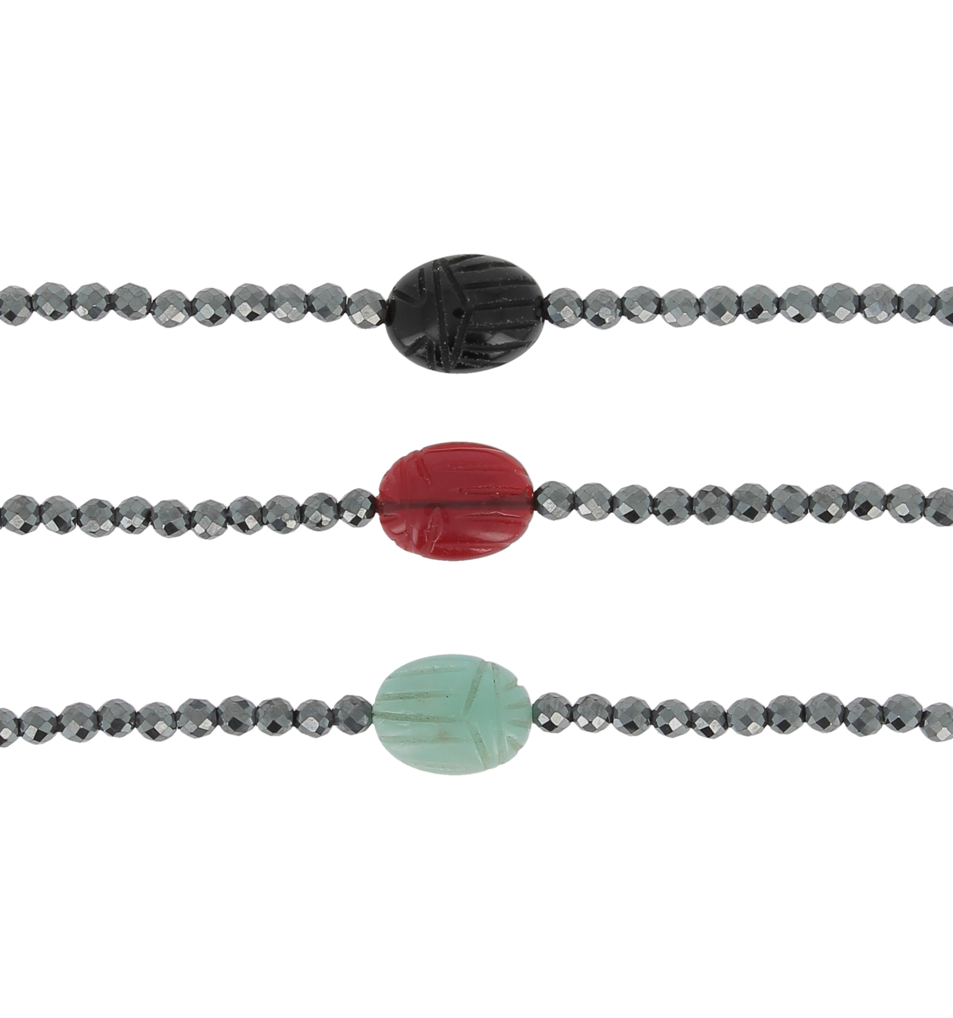 Ketting Hematiet Scarabee