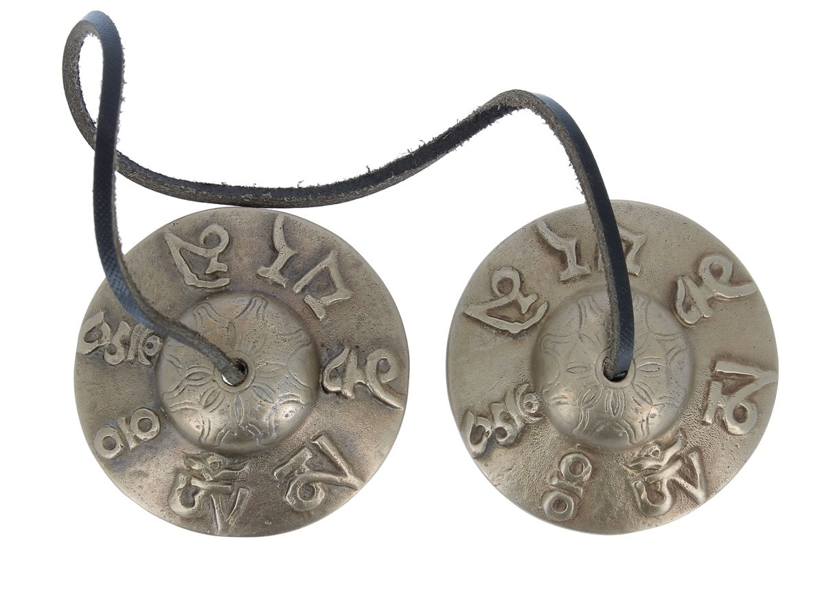 Cymbales Tingshas Om Mani Padme Hum