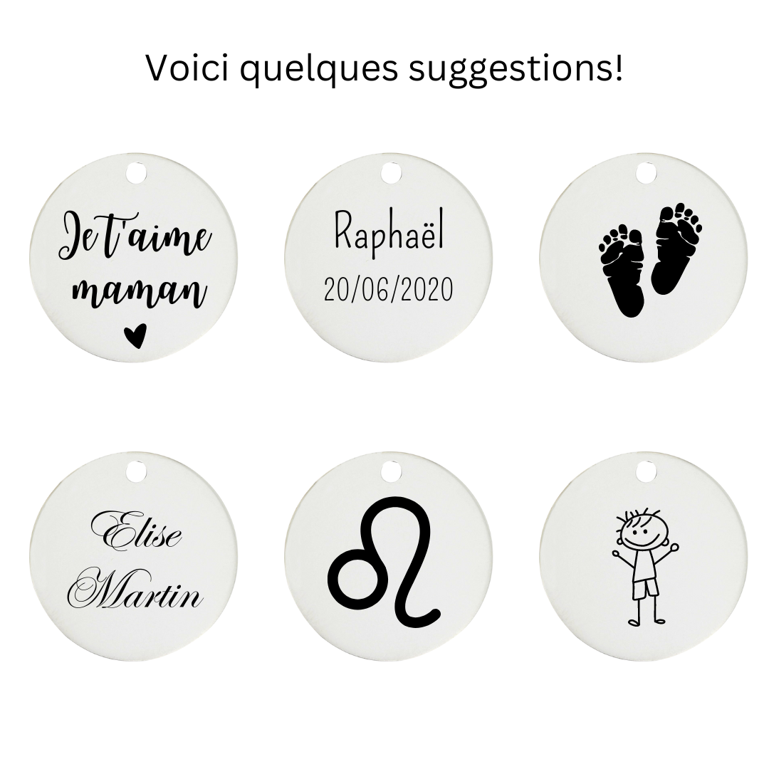 Médaille Argent à graver - vue 3