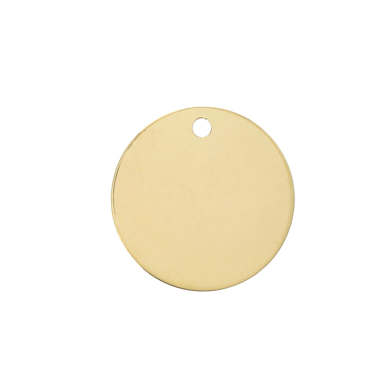Médaille Argent plaqué or à graver - vue 2