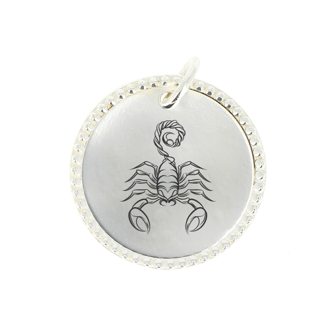 Médaille avec bord argent à graver