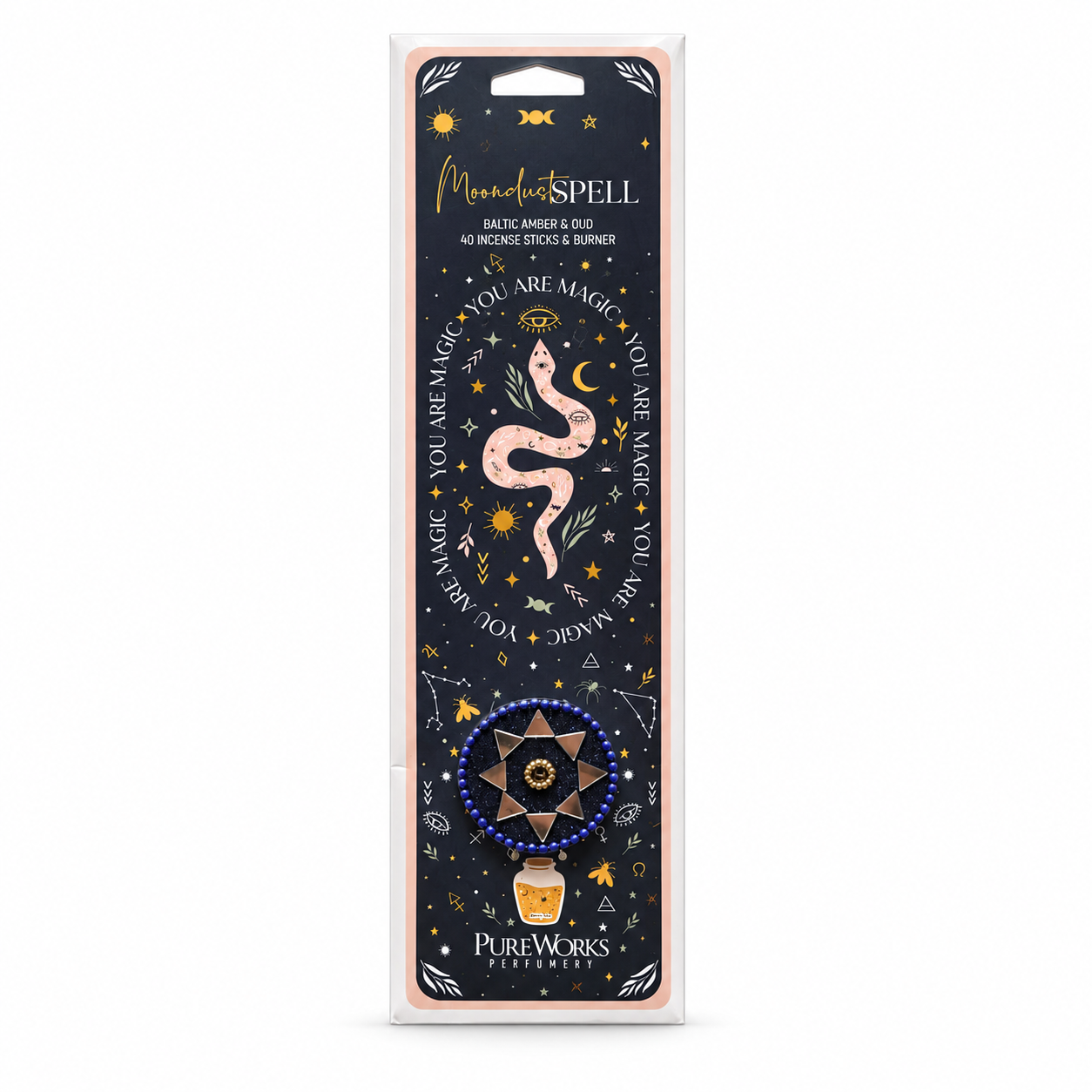 Encens Celestial Magic avec porte-encens
