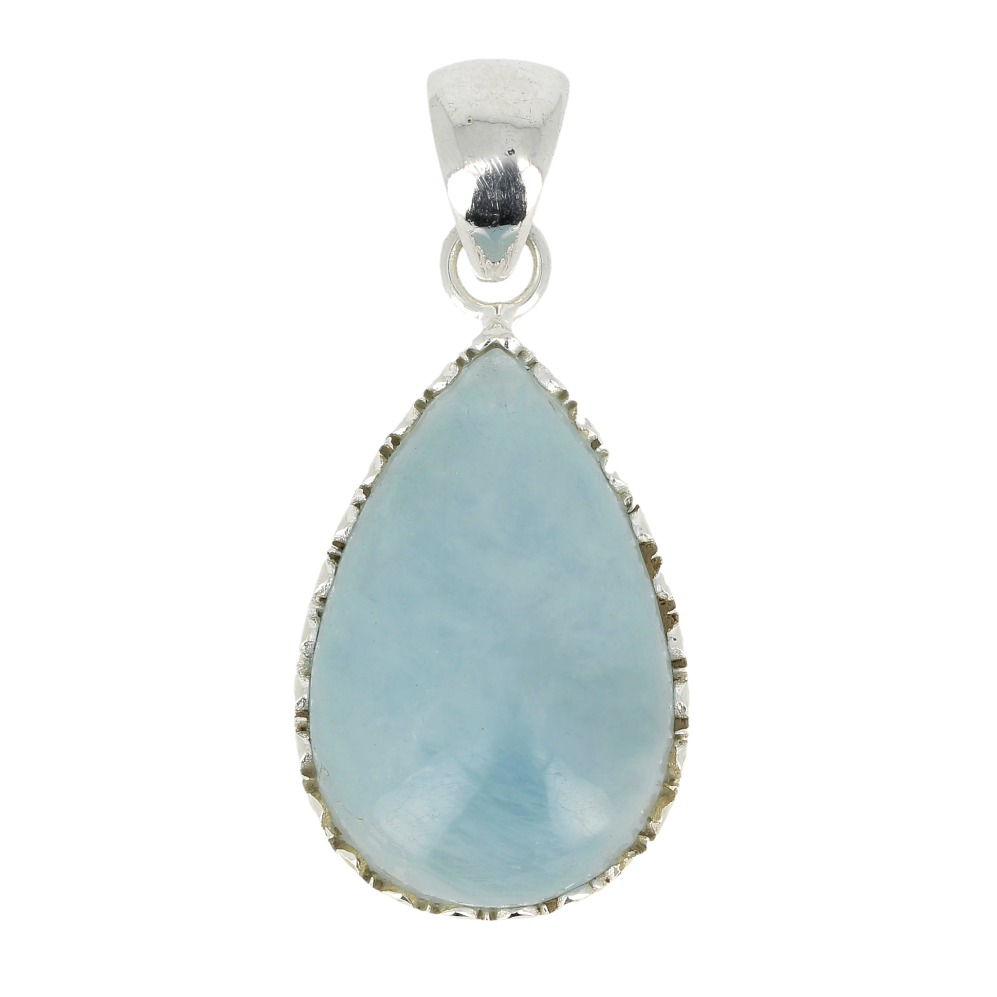 Pendentif aigue marine goutte indy
