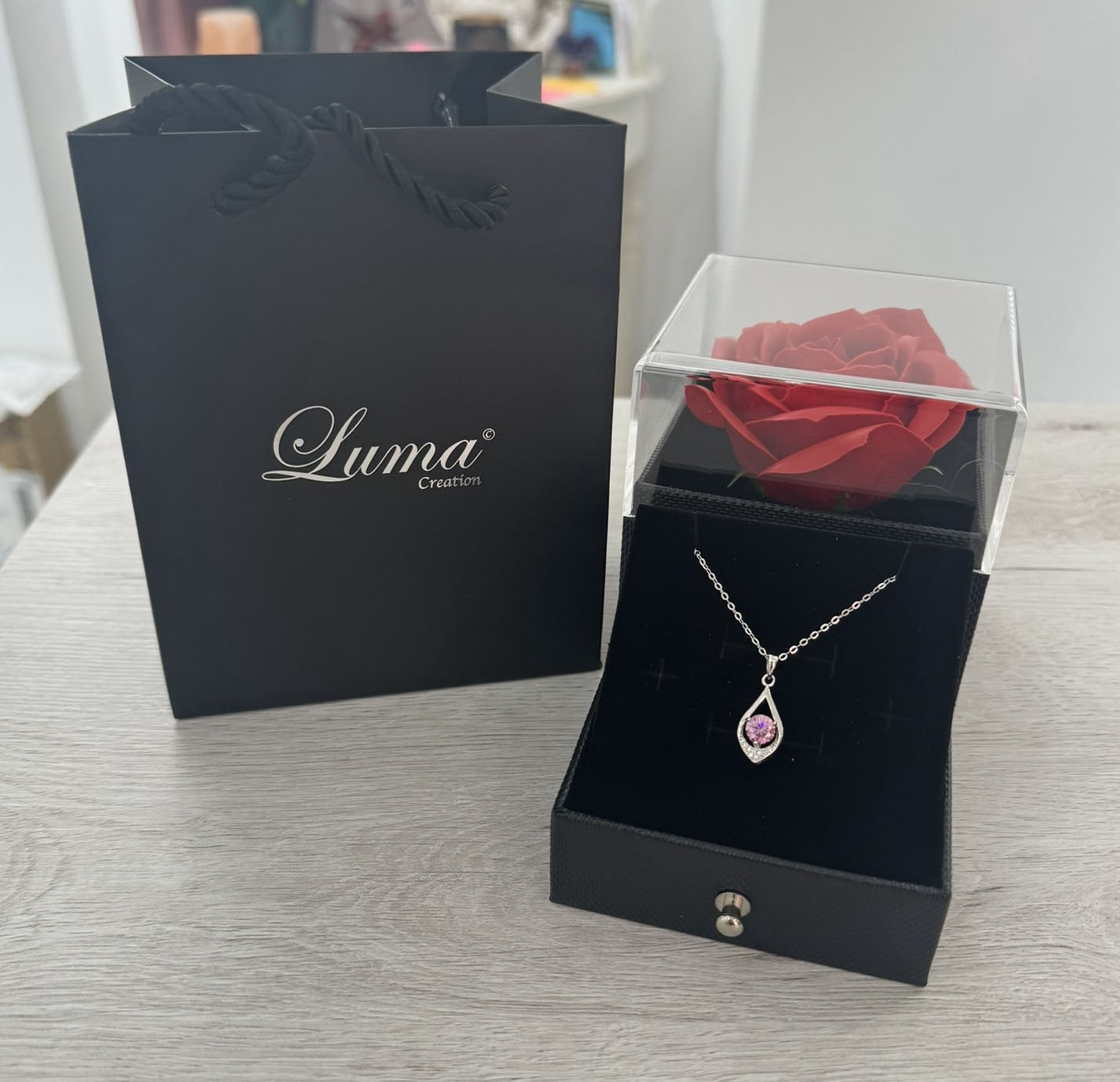 Pendentif Moissanite Goutte Ag925 - vue 3