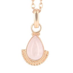 Hanger Rozenkwarts Maya Goud