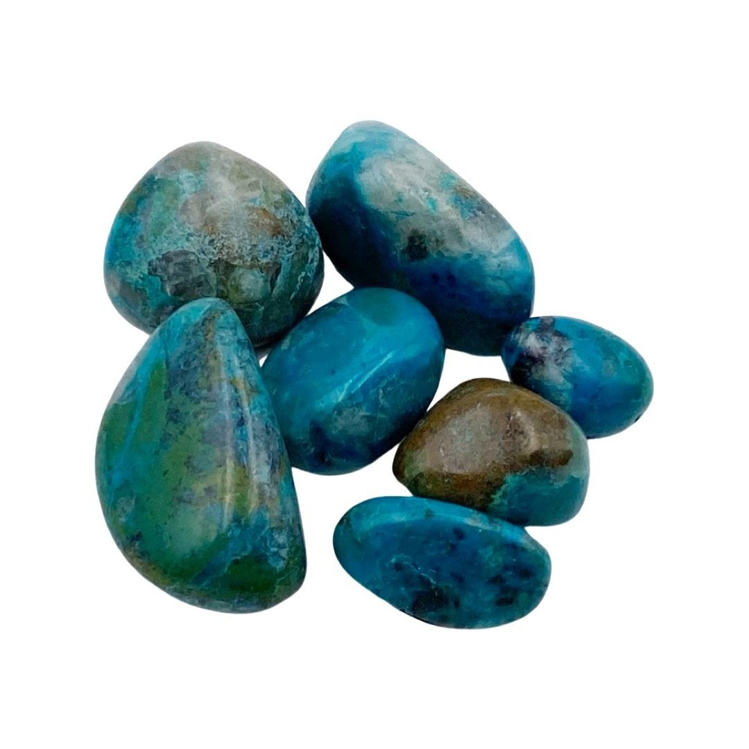 Pierre roulée chrysocolle