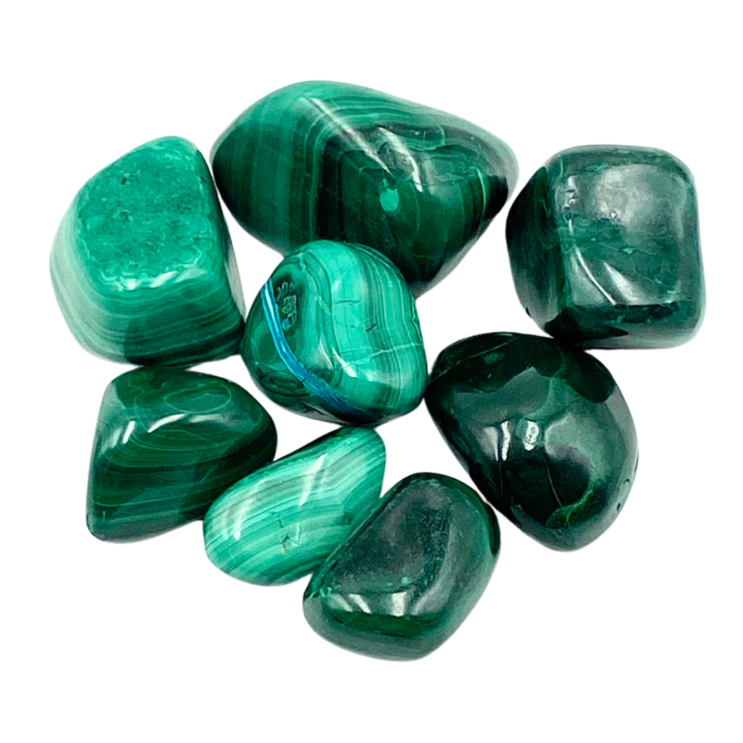 Pierre roulée malachite