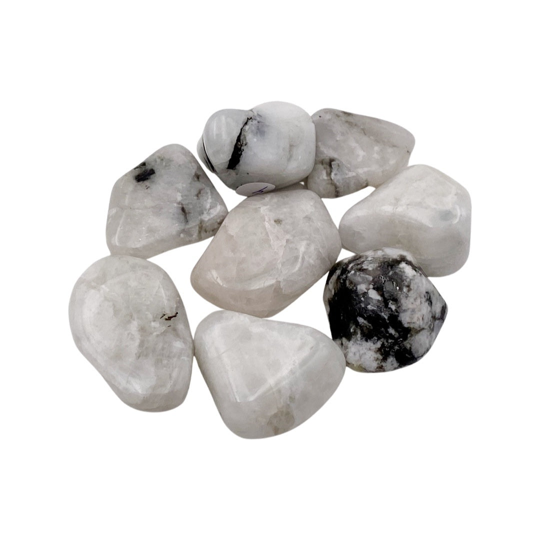 Pierre roulée péristérite (labradorite blanche)