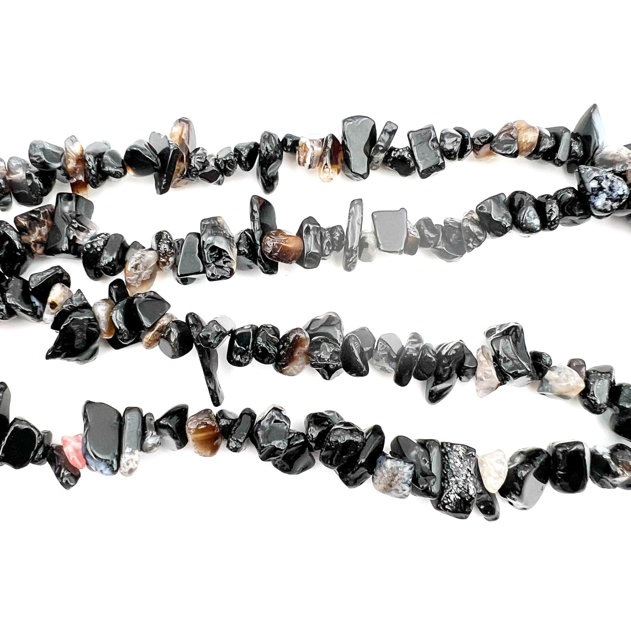 Rang agate noire baroque