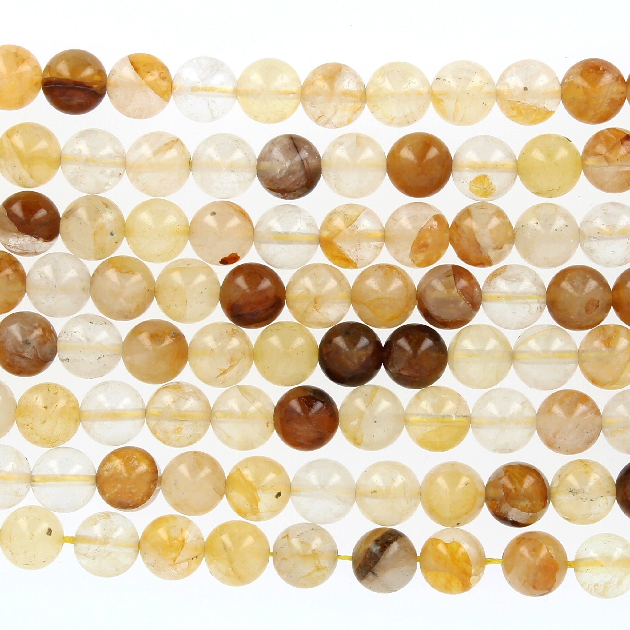 Rang quartz hématoïde jaune